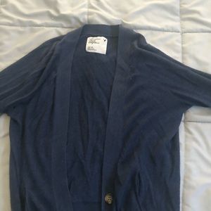 American Eagle Outfitters blue cardigan sweater